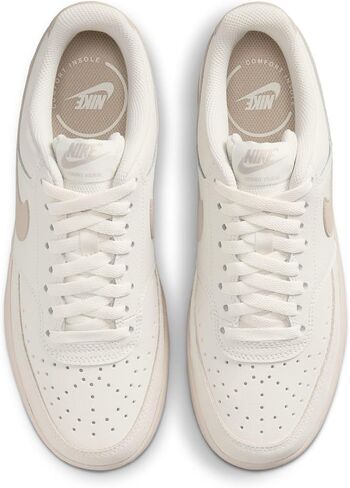 Nike Women's Court Vision Lo Suede, Phantom/Cream II, 9 in Kuwait