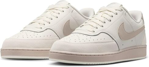 Nike Women's Court Vision Lo Suede, Phantom/Cream II, 9 in Kuwait