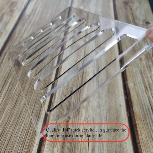 6 in1 Board Handle Router Template for Woodworking 1/4'' Thick DIY Router Template Grab Handle Acrylic Inlay Template Decorative Guide, Transparent in Kuwait