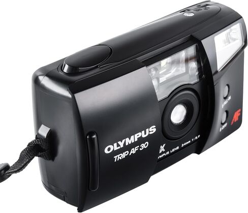 Olympus Trip AF 30 35mm Point & Shoot Film Camera – Autofocus, Built-in Flash, 35mm f/3.5 Lens – Vintage Compact Film Camera (Renewed) in Kuwait