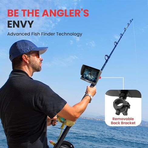 Pyle, Underwater Fishing Camera, LCD Monitor, Night Vision, 7-inch TFT, IP68 Water Resistant, Infrared LED, Removable Sun-Visor, 12V Li-ion Battery, 4500 mAh, Waterproof Suitcase, 50m Cable in Saudi Arabia