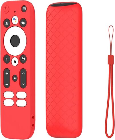 Case for Onn 4K Plus Remote Control,NOUKAJU Remote Control Protective Cover with Lanyard,Drop-Proof,Protective Cover for Onn 4K Pro(Red) in Kuwait