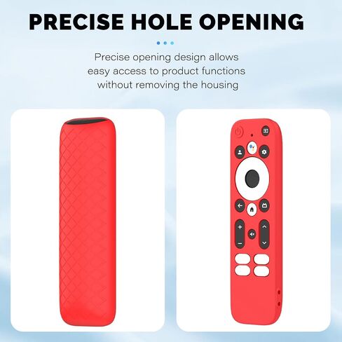 Case for Onn 4K Plus Remote Control,NOUKAJU Remote Control Protective Cover with Lanyard,Drop-Proof,Protective Cover for Onn 4K Pro(Red) in Kuwait