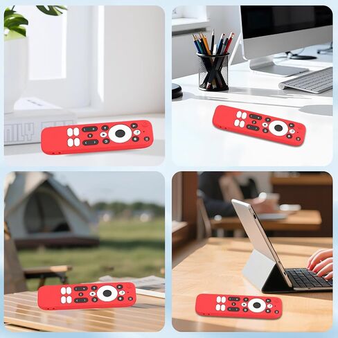 Case for Onn 4K Plus Remote Control,NOUKAJU Remote Control Protective Cover with Lanyard,Drop-Proof,Protective Cover for Onn 4K Pro(Red) in Kuwait