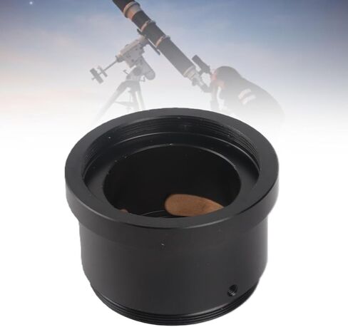 M42x0.75 to 1.25 Inch Telescope Adapter Ring, Aluminum Compression Ring for Telescope Track, Black Threaded Ring with 3 Set Screws, Scratch - Free Mounting for Astronomy Cameras an in Kuwait