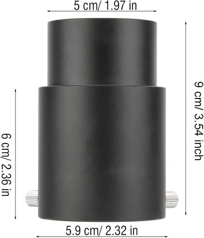 60mm Metal 2 Inch Telescope Eyepiece Extension Tube Adapter, Aluminum Alloy Eyepiece Extension Tube, M48x0.75 Thread for Astronomical Telescopes and Astrophotography in Kuwait