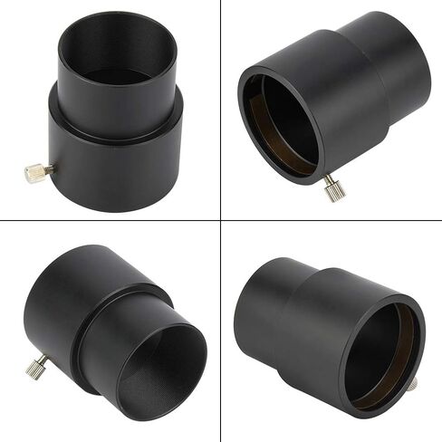 2 Inch Telescope Eyepiece Extension Tube, 40mm M48 Thread Adapter for Astronomical Photography, Aluminum Alloy with Locking Finger Screws and Brass Compression Ring in Kuwait