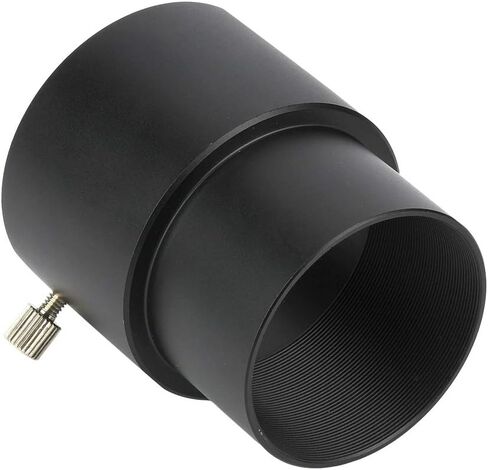 2 Inch Telescope Eyepiece Extension Tube, 40mm M48 Thread Adapter for Astronomical Photography, Aluminum Alloy with Locking Finger Screws and Brass Compression Ring in Kuwait