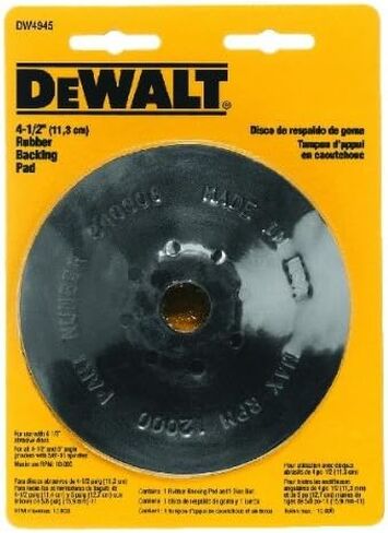 DEWALT DW4945 4-1/2" Rubber Backing Pad in Kuwait
