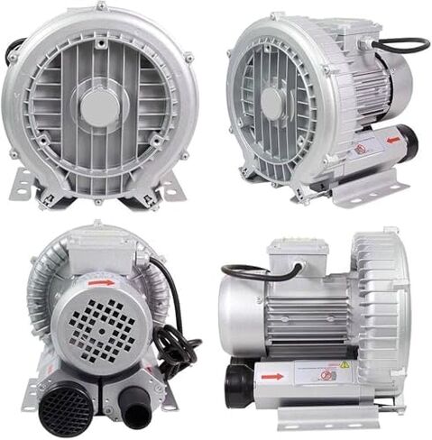 High-Pressure Regenerative Vortex Blower,Electric Fish Pond Ring Blower - 110V/220V Regenerative Air Pump, 120W-1100W for Sewage Aeration & Aquarium Oxygen Supply - Quiet & Efficient Blower， in Kuwait