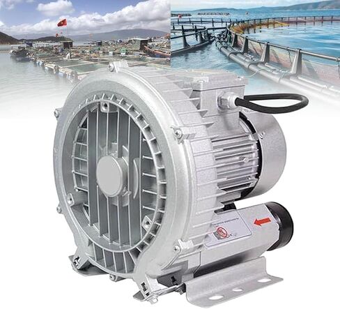 High-Pressure Regenerative Vortex Blower,Electric Fish Pond Ring Blower - 110V/220V Regenerative Air Pump, 120W-1100W for Sewage Aeration & Aquarium Oxygen Supply - Quiet & Efficient Blower， in Kuwait