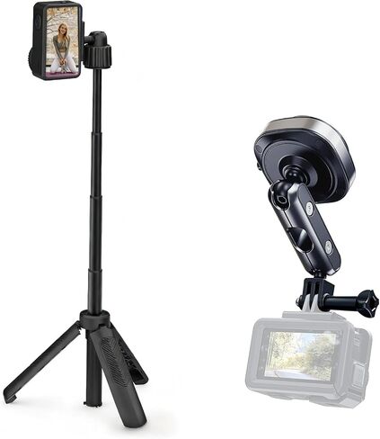 Tripod for DJI Osmo Action 6 & Electric Suction Cup Action Camera Mount in Kuwait