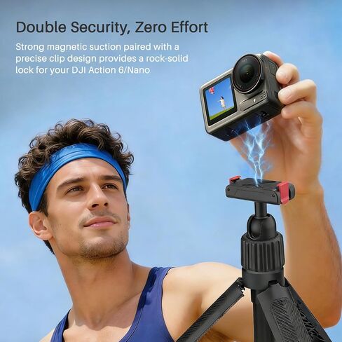 Tripod for DJI Osmo Action 6 & Electric Suction Cup Action Camera Mount in Kuwait