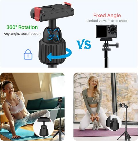 Tripod for DJI Osmo Action 6 & Electric Suction Cup Action Camera Mount in Kuwait