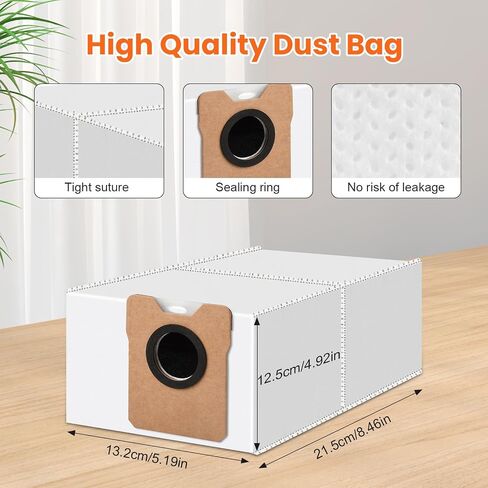 18 Pack C20 Dust Bags for eufy Omni C20 C10 Robot Vacuum Cleaner | 3.2L Large Capacity Vacuum Bags, Disposable Replacement Dust Bags in Kuwait