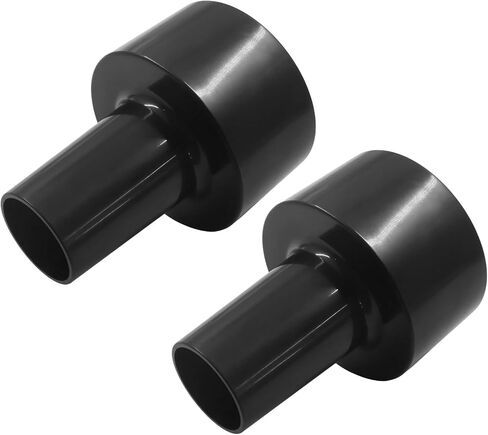 2 Pcs Vacuum Hose Adapter, 2‑1/2" to 1‑1/4" Reducer, Shop Vac Hose Adapter, Vacuum Attachment Adapter for Wet Dry Vac (Black) in Kuwait