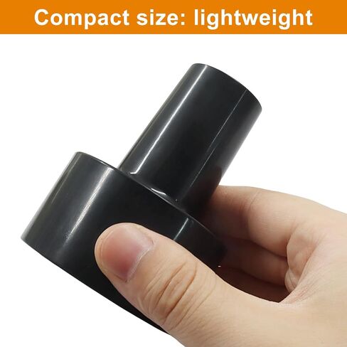 2 Pcs Vacuum Hose Adapter, 2‑1/2" to 1‑1/4" Reducer, Shop Vac Hose Adapter, Vacuum Attachment Adapter for Wet Dry Vac (Black) in Kuwait
