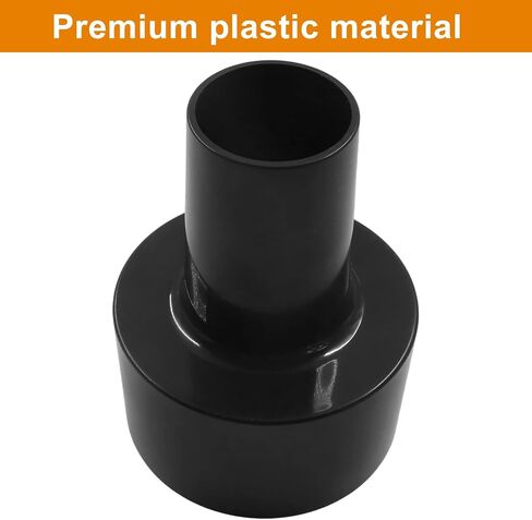 2 Pcs Vacuum Hose Adapter, 2‑1/2" to 1‑1/4" Reducer, Shop Vac Hose Adapter, Vacuum Attachment Adapter for Wet Dry Vac (Black) in Kuwait