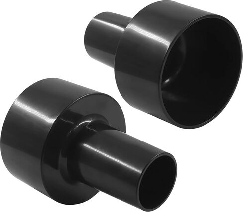 2 Pcs Vacuum Hose Adapter, 2‑1/2" to 1‑1/4" Reducer, Shop Vac Hose Adapter, Vacuum Attachment Adapter for Wet Dry Vac (Black) in Kuwait