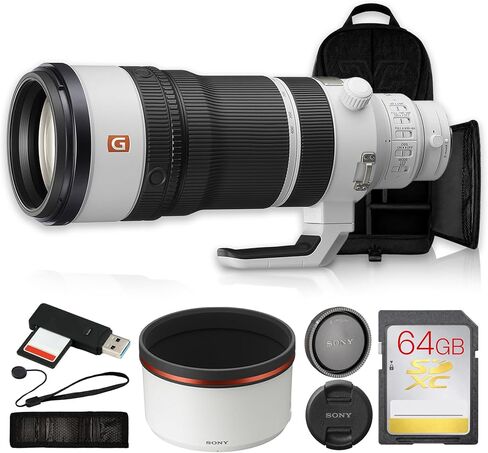 Sony FE 100-400mm f/4.5 GM OSS Lens for Sony E-Mount Bundle | Super Telephoto Zoom Lens w Optical SteadyShot for Sports, Wildlife & Bird Photography with 64GB Memory Card + Backpack +More in Kuwait