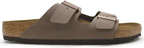 Birkenstock Mens Arizona Leather Open Toe Slip On Slippers, Mocha, Size 11.0 in Kuwait