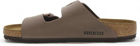 Birkenstock Mens Arizona Leather Open Toe Slip On Slippers, Mocha, Size 11.0 in Kuwait
