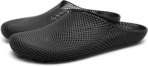 3D Printed Slippers for Women Men, Closed Toe Hollow Slides Soft US5-12 | Hollow 3D printed closed toe slides, lightweight breathable upper, slip resistant sole for bathroom and seaside daily wear. in Saudi Arabia