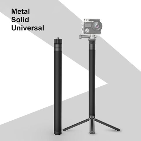 100cm Camera Extension Pole, 4 - Section Adjustable Monopod with 1/4in Screw Interface, Portable Telescopic Rod for Action Camera DSLR Panoramic Camera Travel Photography in Kuwait