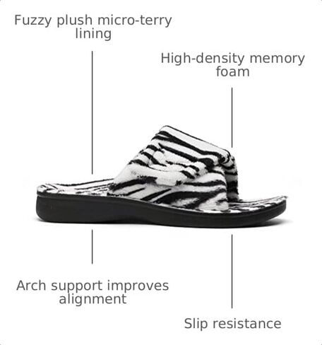 SOLLBEAM Women's Plantar Fasciitis Fuzzy House Orthopedic Adjustable Slippers With Arch Support Orthotic Heel Cup For Ladies in Kuwait