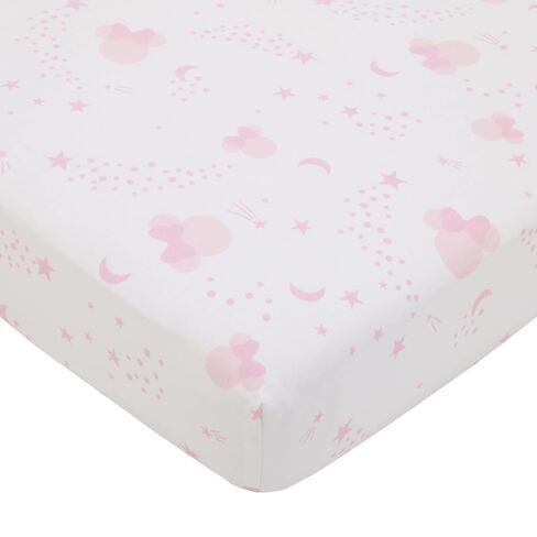 Disney Minnie Mouse Twinkle Twinkle Minnie Pink, White and Metallic Gold 3 Piece Crib Bedding Sete Twinkle Minnie Pink, White and Metallic Gold 3 Piece Crib Bedding Set in Kuwait