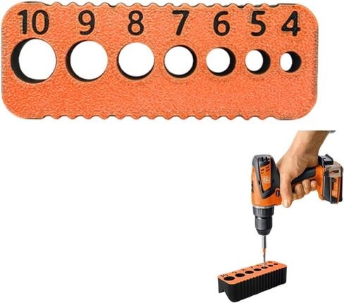 Wood Drill Bit Guide,Drill Bit Stabilizer for Wood,Portable Drills Hole Guide for Engineering,Portable Woodworking Drills Jig,1 Piece,Orange. in Kuwait