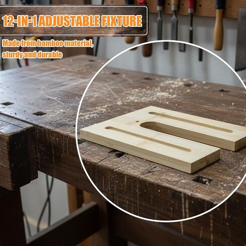 12 in 1 Adjustable Router Jig, Versatile Router Fluting Jig for Precise Flutes, Woodworking Router Table Accessories, Customizable to Any Router (70mm) in Kuwait