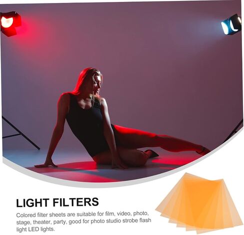 Translucent Colored Lighting Diffuser Film - 7 Sheets of Light Filters for & Video in Kuwait