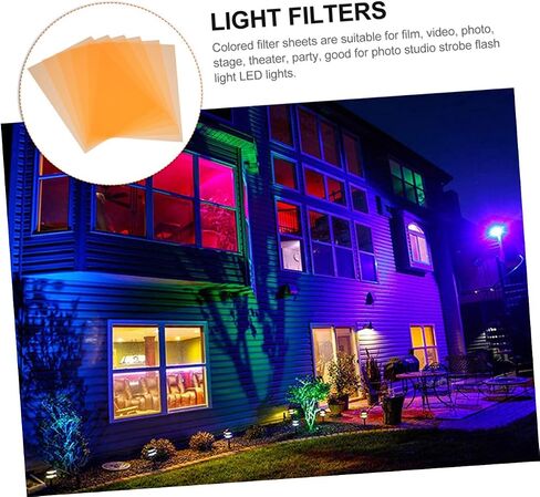 Translucent Colored Lighting Diffuser Film - 7 Sheets of Light Filters for & Video in Kuwait