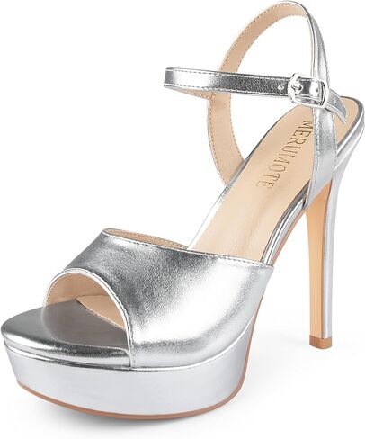 MERUMOTE Platform Stiletto Heels Open Toe Strappy Sandals | High Heel Sandals,Platform Stilettos,Strappy Heels,Stiletto Heels in Kuwait