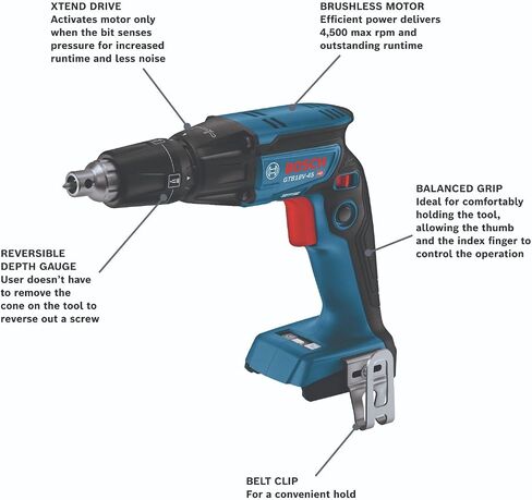 Bosch GTB18V-45N 18V Brushless 1/4 In. Hex Screwgun (Bare Tool) in Kuwait