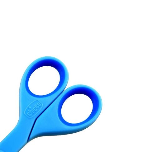 Chicco Nail Scissors for Babies and Children, Stainless Steel Baby Scissors with Curved Blades and Rounded Tips, Protective Case, Non-Slip Rubber Handle, Baby Accessories for Newborns from 0 Months in Kuwait