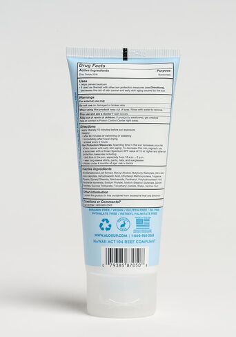 Aloe Up Kids Mineral Sunscreen Lotion SPF 50, Zinc Oxide, 3 oz | Broad-spectrum mineral SPF 50; Gen2 zinc oxide, dries clear;, gentle for kids; Water resistant in Kuwait