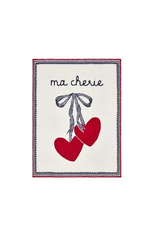 Barefoot Dreams® CozyChic® Ma Cherie Stroller Blanket, Cream Multi, 30"x40" in Kuwait