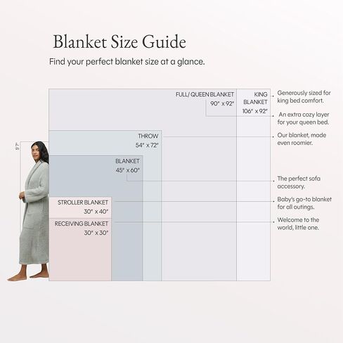 Barefoot Dreams® CozyChic® Ma Cherie Stroller Blanket, Cream Multi, 30"x40" in Kuwait