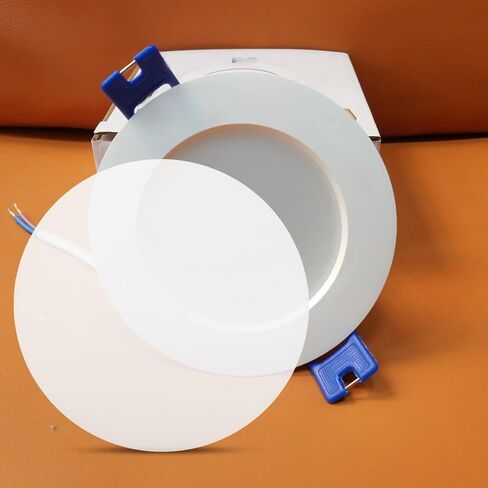 TOYANDONA 8pcs Inch round LED Light Diffuser Disc for Drum Lampshades and LED Fixtures, White PC Material Lamp Shade Cover Providing Even Soft Light for Residential and Commercial Use in Kuwait