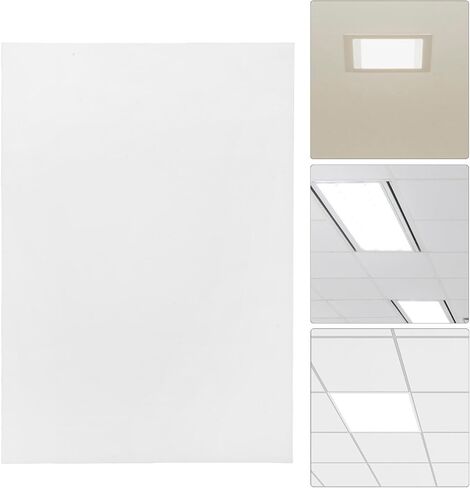 Alasum 3pcs Rectangular LED Light Diffuser Panel White Acrylic Sheet Easy Replacement Design and Yellowing Resistance for Office and Workspace Downlight Covers in Kuwait