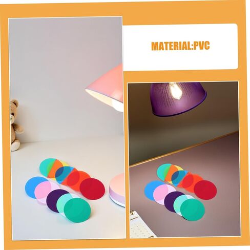 20pcs Light Diffuser Sheet Gel for Lighting Fixtures and Pendant Lamps, Pvc Material with Enhanced Ambiance and Versatile Usage, Self-adhesive Color Correction Film Sheets in Kuwait