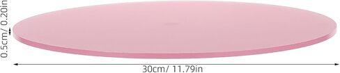 PRETYZOOM Pink Acrylic Light Diffuser Panel for Ceiling Lights with 5mm Thickness and Anti-glare Technology, round Disc Shape for Living Rooms and Frequently Lit Spaces in Kuwait
