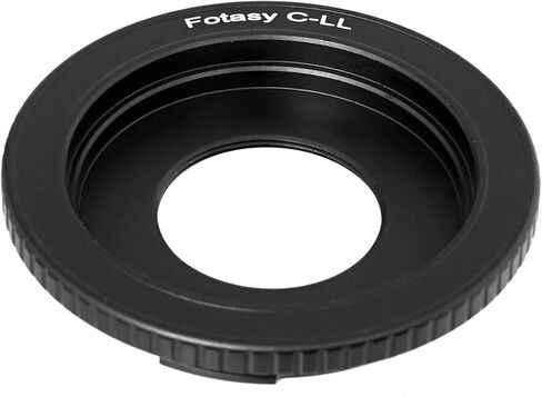 Fotasy C Mount Lens to L Adapter, 16mm Cine Moive Lens Adapter to L, C-Mount SL Adapter, Compatible with Panasonic S1 S1H S1R S4 S5 Leica SL SL2 TL2 TL Leica T Sigma fp fp L in Kuwait