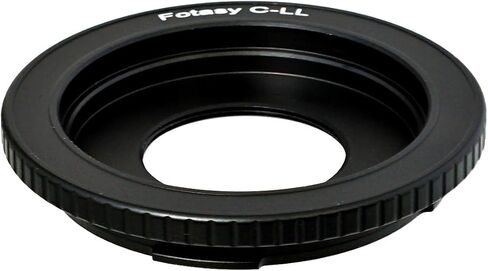 Fotasy C Mount Lens to L Adapter, 16mm Cine Moive Lens Adapter to L, C-Mount SL Adapter, Compatible with Panasonic S1 S1H S1R S4 S5 Leica SL SL2 TL2 TL Leica T Sigma fp fp L in Kuwait
