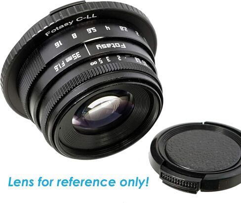 Fotasy C Mount Lens to L Adapter, 16mm Cine Moive Lens Adapter to L, C-Mount SL Adapter, Compatible with Panasonic S1 S1H S1R S4 S5 Leica SL SL2 TL2 TL Leica T Sigma fp fp L in Kuwait