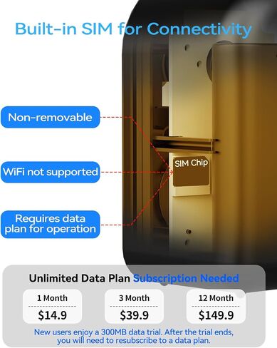KKB 4G LTE Cellular Security Cameras Wireless Outdoor, Magnetic Mount, 2K No WiFi Security Camera Indoor Battery Powered Built-in SIM, Off-Grid Camera Without Internet, Night Vision, AI Detection in Kuwait