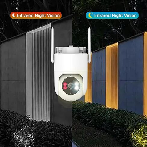 6MP TUYA Security Camera Outdoor, 2.4G/5G WiFi Cameras for Home Security | 24/7 Recording, Pan-Tilt 360° View, Auto Tracking & Light Alarm, Color Night Vision,Two-Way Audio, Plug-in cam, IP66/Cloud in Kuwait