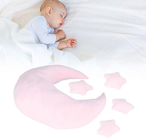 Newborn Photography Props, Baby Moon Pillow Infant Photography Props Set | Soft Newborn Photography Posing Pillows with Moon and Star Celestial Decor for Infant Photography (Pink) in Kuwait